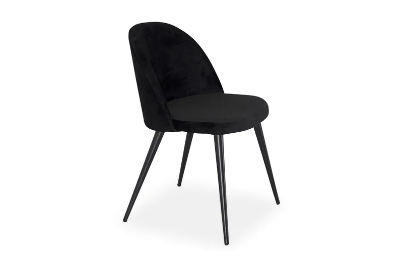 Velvet-keittiötuoli samettia - Musta - Huonekalut - Tuoli & nojatuoli - Ruokapöydän tuolit