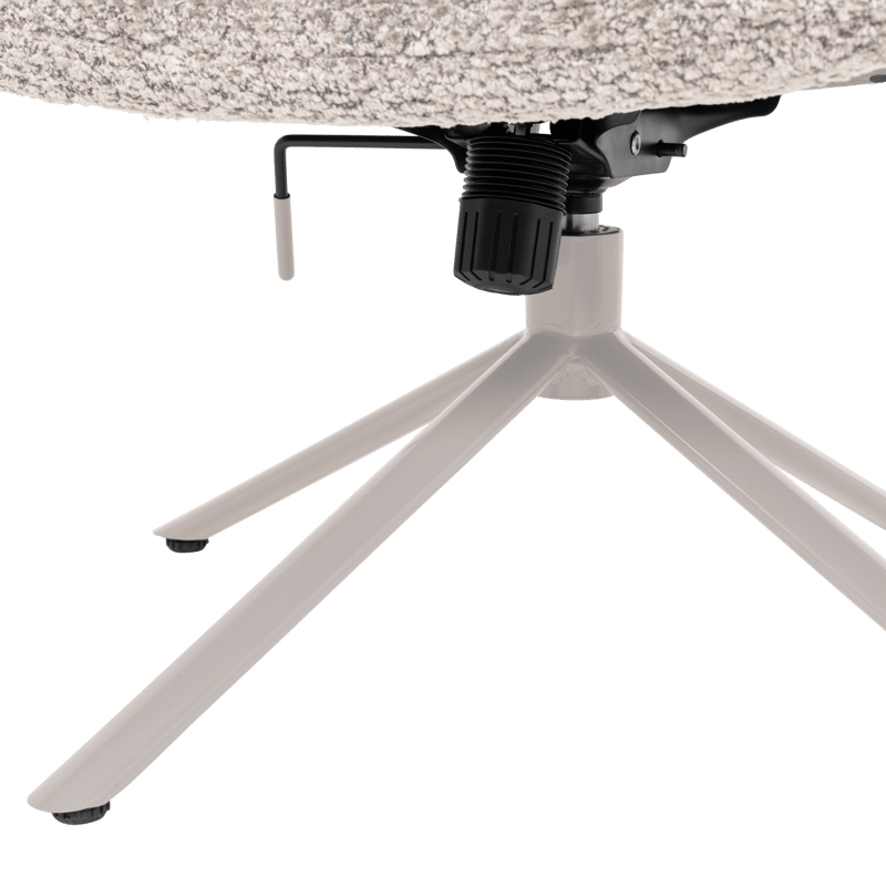 Säädettävä pyörivä nojatuoli Soren - Harmaa - Huonekalut - Tuoli & nojatuoli - Nojatuoli & lepotuoli