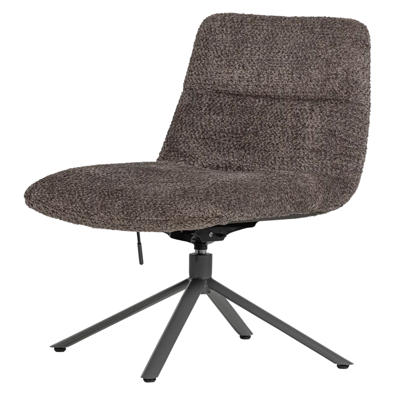 Säädettävä pyörivä nojatuoli Soren, Ruskea