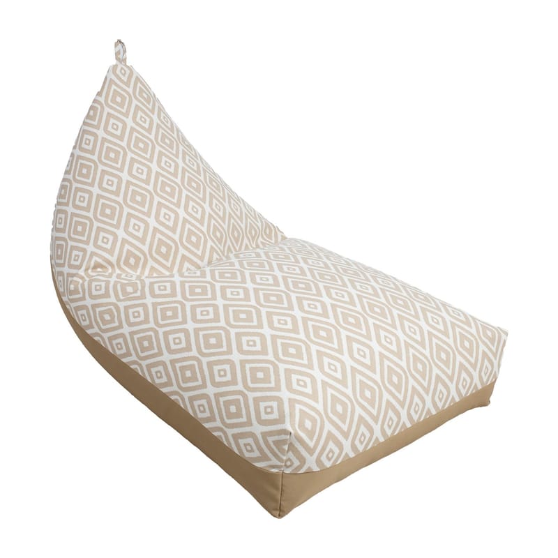 Säkkituoli Viknor 130x80x20/70 cm, beiget timantit/beige