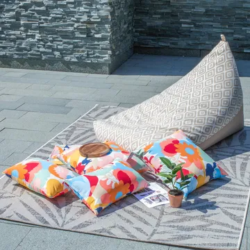 Säkkituoli Viknor 130x80x20/70 cm - beiget timantit/beige - Huonekalut - Tuoli & nojatuoli - Säkkituoli