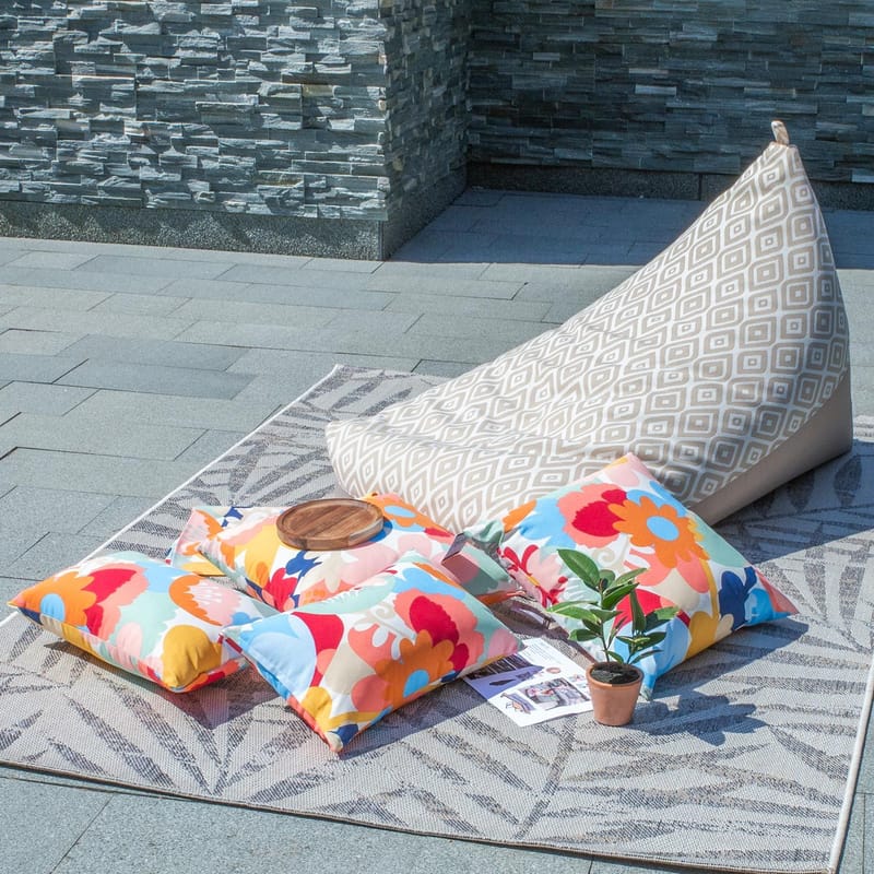 Säkkituoli Viknor 130x80x20/70 cm - beiget timantit/beige - Huonekalut - Tuoli & nojatuoli - Säkkituoli