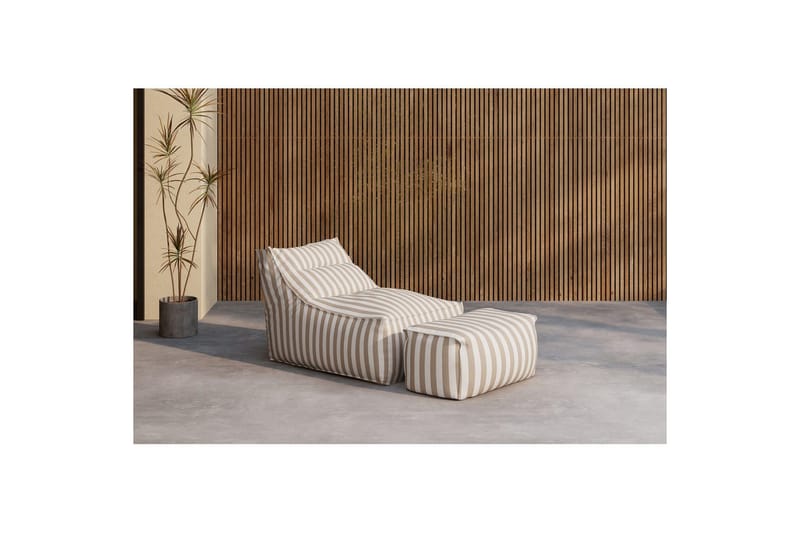 Oleskelutuoli Nojatuoli Redang Beige - Valkoinen/ beige - Huonekalut - Tuoli & nojatuoli - Säkkituoli