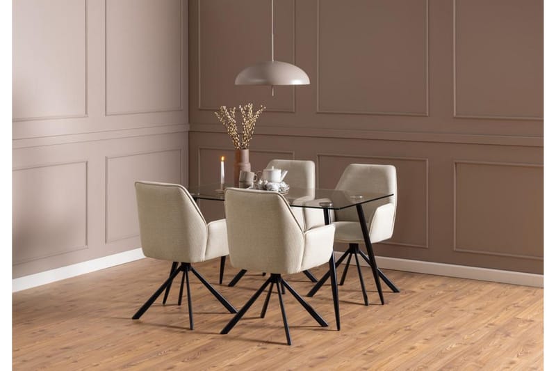 Sapana Nojatuoli - Beige - Huonekalut - Tuoli & nojatuoli - Ruokapöydän tuolit