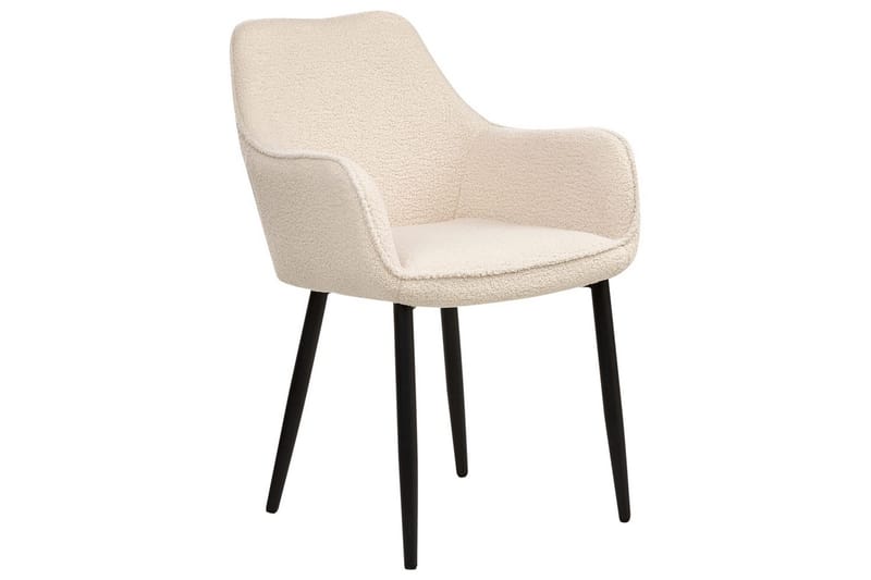 Sarja 2 ruokatuolia Alden - Beige, musta - Huonekalut - Tuoli & nojatuoli - Ruokapöydän tuolit