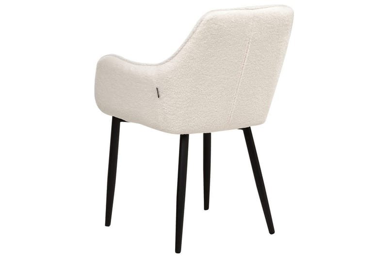 Sarja 2 ruokatuolia Alden - Valkoinen, Musta - Huonekalut - Tuoli & nojatuoli - Ruokapöydän tuolit