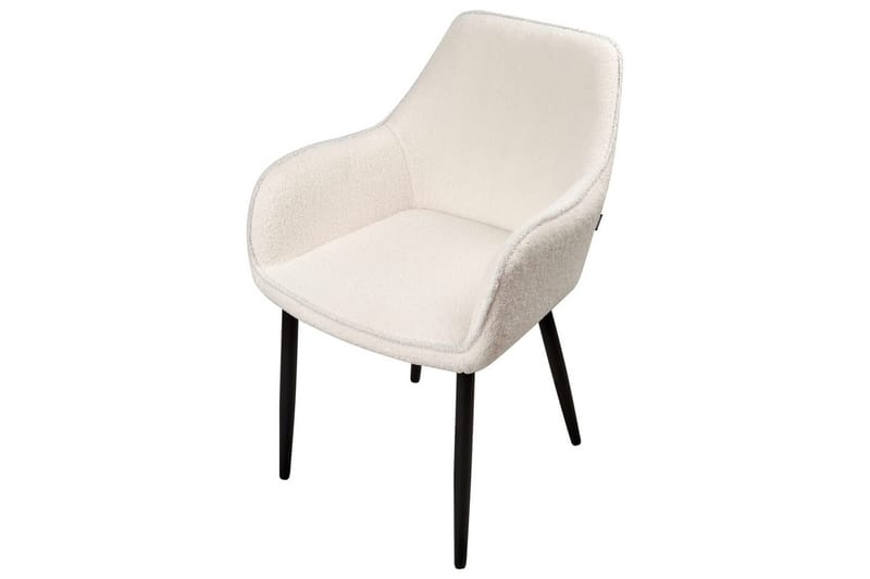 Sarja 2 ruokatuolia Alden - Valkoinen, Musta - Huonekalut - Tuoli & nojatuoli - Ruokapöydän tuolit