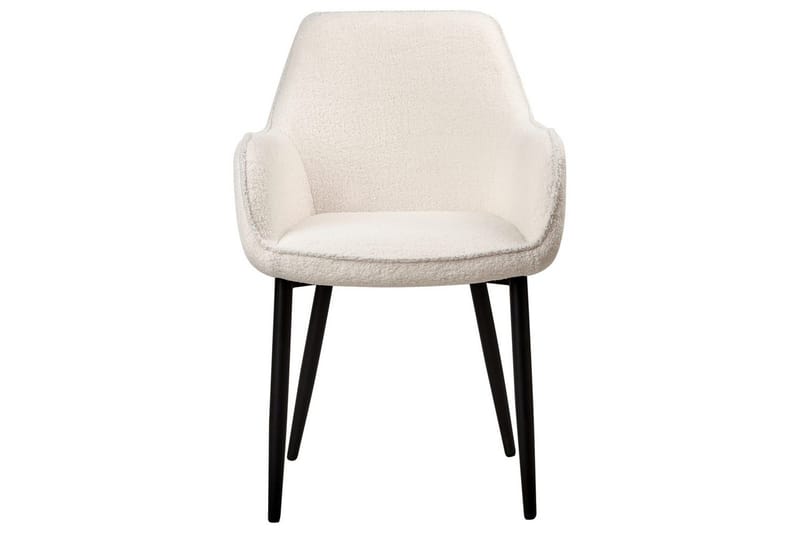 Sarja 2 ruokatuolia Alden - Valkoinen, Musta - Huonekalut - Tuoli & nojatuoli - Ruokapöydän tuolit