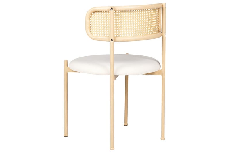 Sarja 2 ruokatuolia Andover - Vaalea puu, beige - Huonekalut - Tuoli & nojatuoli - Ruokapöydän tuolit