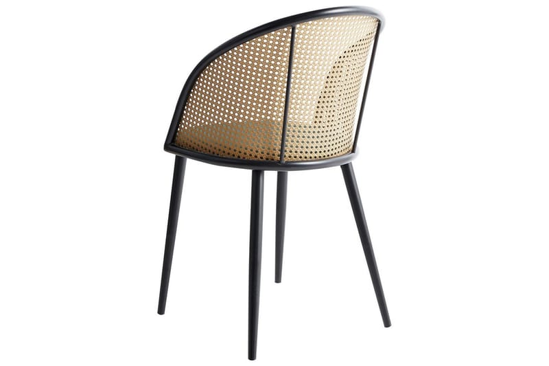 Sarja 2 ruokatuolia Cornell - Vihreä, musta, vaalea puu - Huonekalut - Tuoli & nojatuoli - Ruokapöydän tuolit