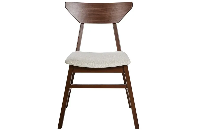 Sarja 2 ruokatuolia Hopkins - Ruskea, Beige - Huonekalut - Tuoli & nojatuoli - Ruokapöydän tuolit