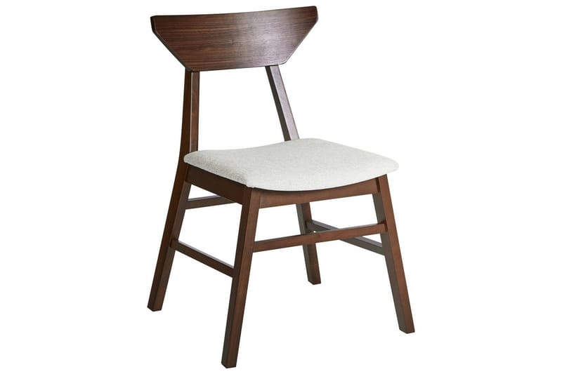 Sarja 2 ruokatuolia Hopkins - Ruskea, Beige - Huonekalut - Tuoli & nojatuoli - Ruokapöydän tuolit