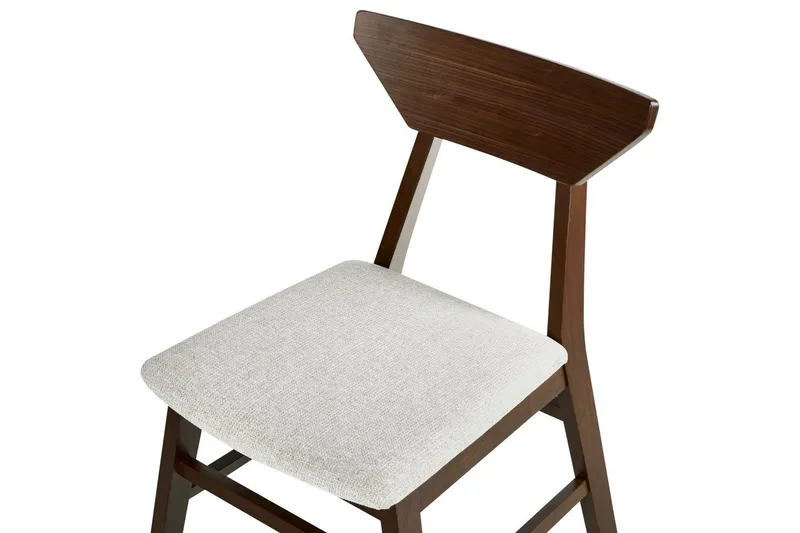 Sarja 2 ruokatuolia Hopkins - Ruskea, Beige - Huonekalut - Tuoli & nojatuoli - Ruokapöydän tuolit