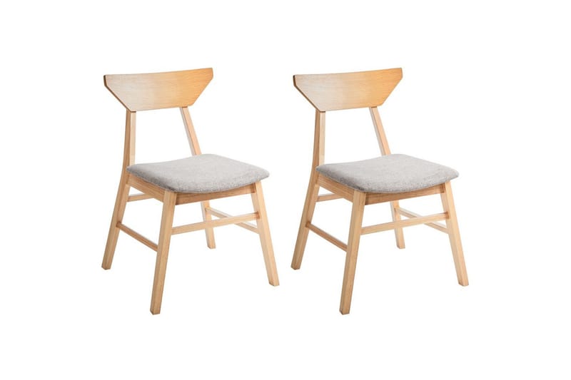 Sarja 2 ruokatuolia Hopkins, Ruskea, Taupe