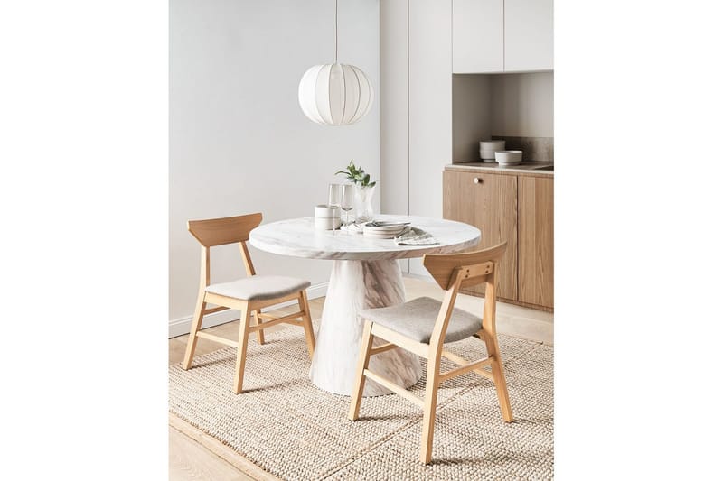 Sarja 2 ruokatuolia Hopkins - Ruskea, Taupe - Huonekalut - Tuoli & nojatuoli - Ruokapöydän tuolit