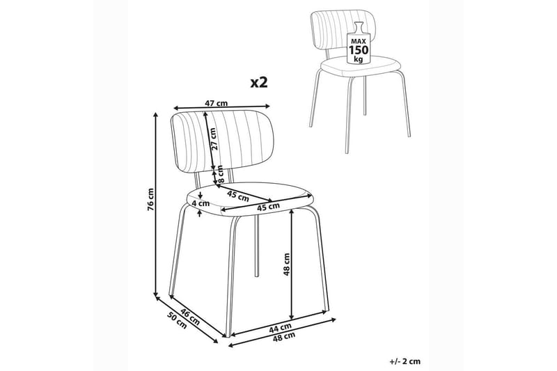 Sarja 2 ruokatuolia Irins - Huonekalut - Tuoli & nojatuoli - Ruokapöydän tuolit