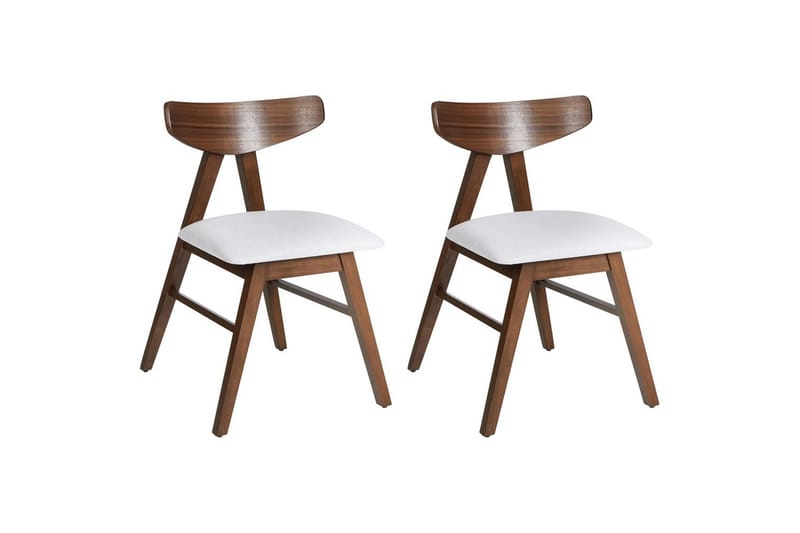 Sarja 2 ruokatuolia Lacota, Ruskea, Harmaa