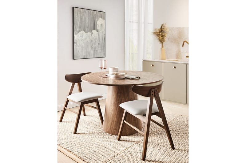 Sarja 2 ruokatuolia Lacota - Ruskea, Harmaa - Huonekalut - Tuoli & nojatuoli - Ruokapöydän tuolit