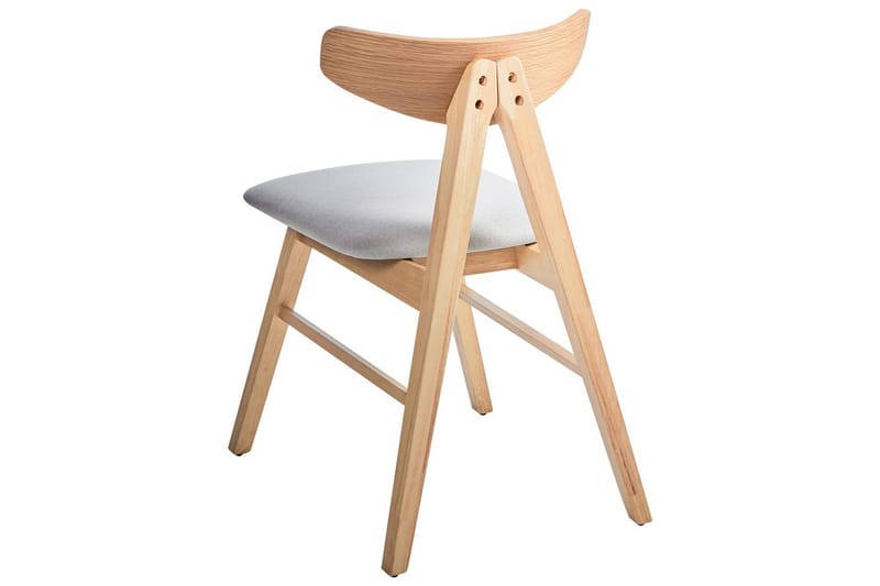 Sarja 2 ruokatuolia Lacota - Vaaleanruskea, harmaa - Huonekalut - Tuoli & nojatuoli - Ruokapöydän tuolit