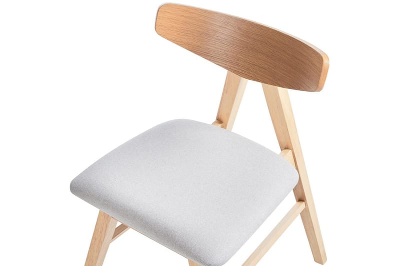 Sarja 2 ruokatuolia Lacota - Vaaleanruskea, harmaa - Huonekalut - Tuoli & nojatuoli - Ruokapöydän tuolit