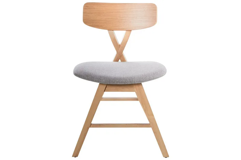 Sarja 2 ruokatuolia Leland - Ruskea, Harmaa - Huonekalut - Tuoli & nojatuoli - Ruokapöydän tuolit