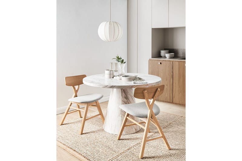 Sarja 2 ruokatuolia Leland - Ruskea, Harmaa - Huonekalut - Tuoli & nojatuoli - Ruokapöydän tuolit