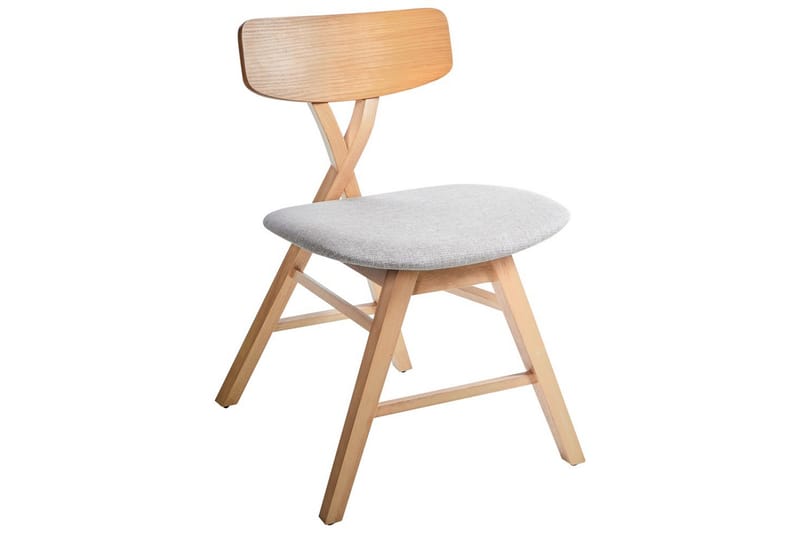 Sarja 2 ruokatuolia Leland - Ruskea, Harmaa - Huonekalut - Tuoli & nojatuoli - Ruokapöydän tuolit