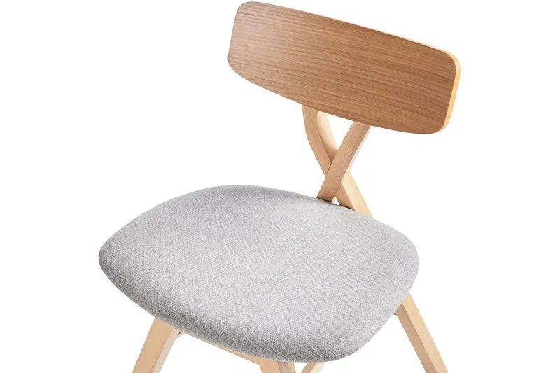 Sarja 2 ruokatuolia Leland - Ruskea, Harmaa - Huonekalut - Tuoli & nojatuoli - Ruokapöydän tuolit