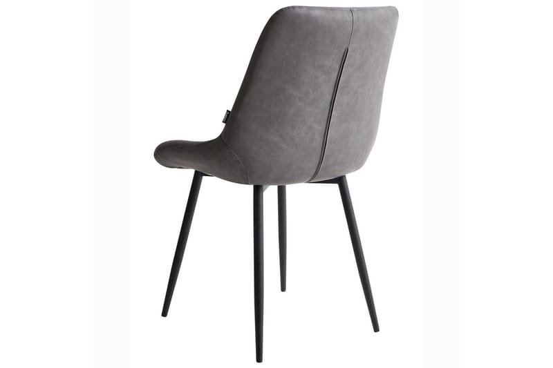Sarja 2 ruokatuolia Melrose - Harmaa, Musta, Harmaa, musta - Huonekalut - Tuoli & nojatuoli - Ruokapöydän tuolit