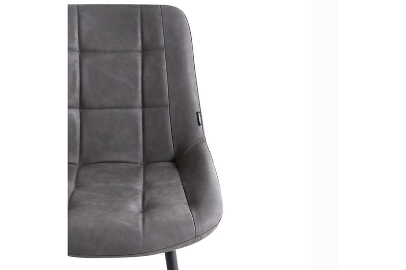 Sarja 2 ruokatuolia Melrose - Harmaa, Musta, Harmaa, musta - Huonekalut - Tuoli & nojatuoli - Ruokapöydän tuolit