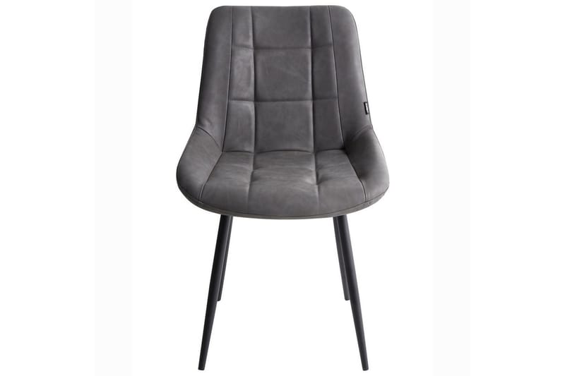 Sarja 2 ruokatuolia Melrose - Harmaa, Musta, Harmaa, musta - Huonekalut - Tuoli & nojatuoli - Ruokapöydän tuolit