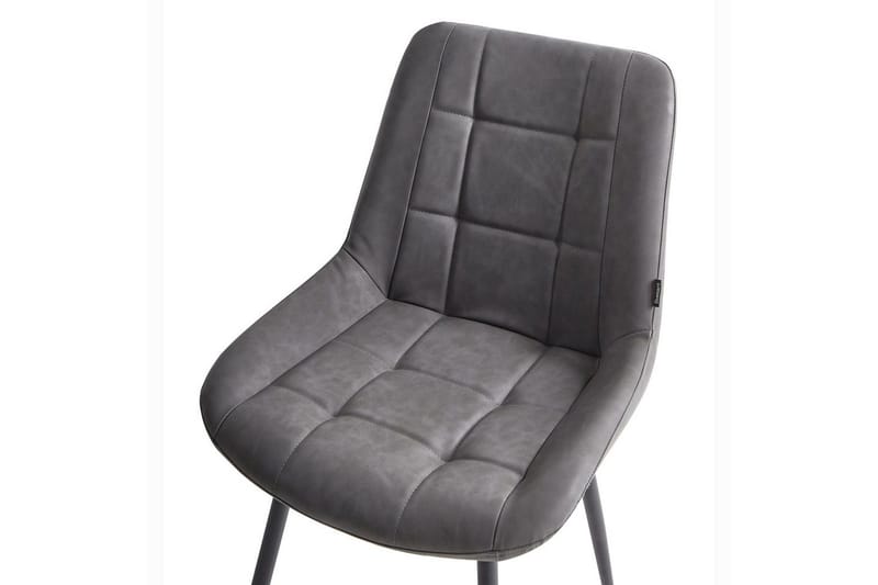 Sarja 2 ruokatuolia Melrose - Harmaa, Musta, Harmaa, musta - Huonekalut - Tuoli & nojatuoli - Ruokapöydän tuolit