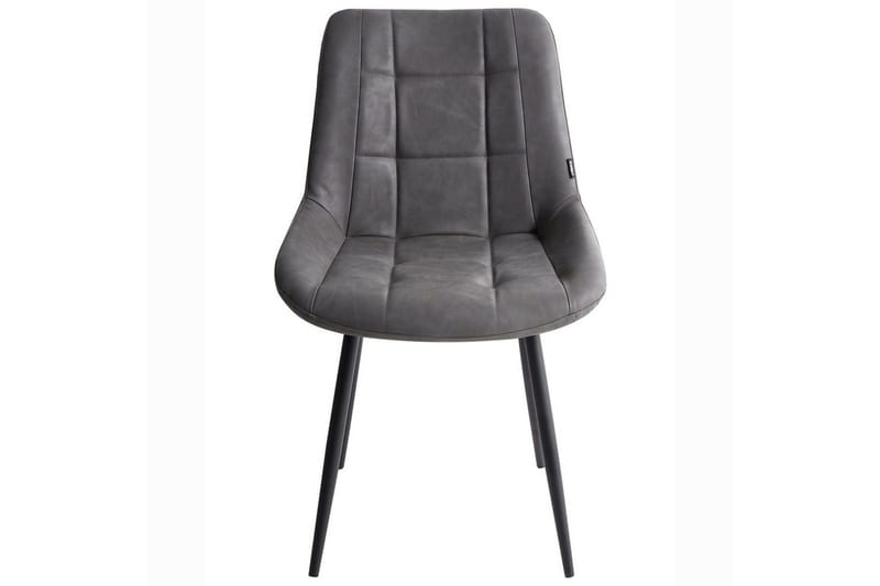 Sarja 2 ruokatuolia Melrose - Harmaa, Musta, Harmaa, musta - Huonekalut - Tuoli & nojatuoli - Ruokapöydän tuolit