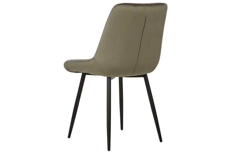 Sarja 2 ruokatuolia Melrose - Vihreä, musta - Huonekalut - Tuoli & nojatuoli - Ruokapöydän tuolit