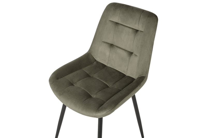 Sarja 2 ruokatuolia Melrose - Vihreä, musta - Huonekalut - Tuoli & nojatuoli - Ruokapöydän tuolit