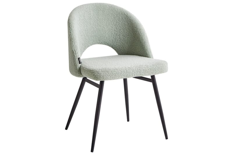 Sarja 2 ruokatuolia Onaga - Vaaleanvihreä, musta - Huonekalut - Tuoli & nojatuoli - Ruokapöydän tuolit
