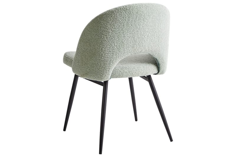 Sarja 2 ruokatuolia Onaga - Vaaleanvihreä, musta - Huonekalut - Tuoli & nojatuoli - Ruokapöydän tuolit