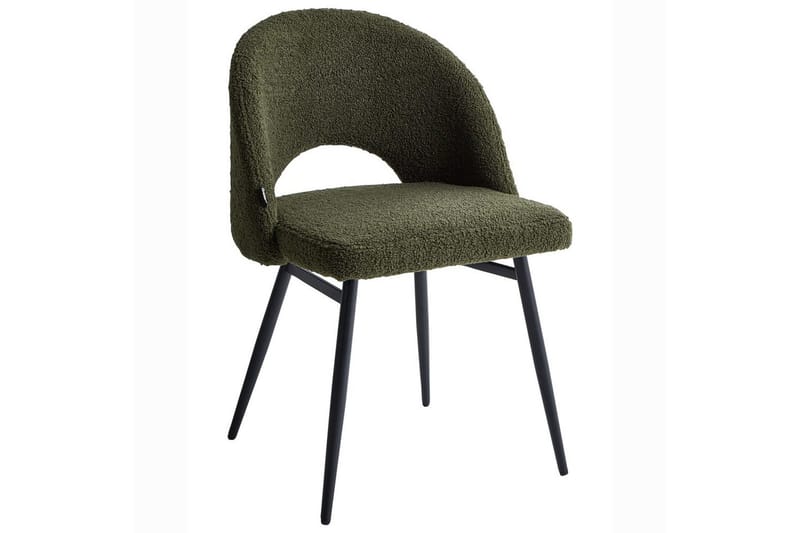 Sarja 2 ruokatuolia Onaga - Vihreä, musta - Huonekalut - Tuoli & nojatuoli - Ruokapöydän tuolit