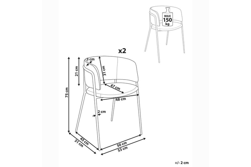 Sarja 2 ruokatuolia Springer - Huonekalut - Tuoli & nojatuoli - Ruokapöydän tuolit