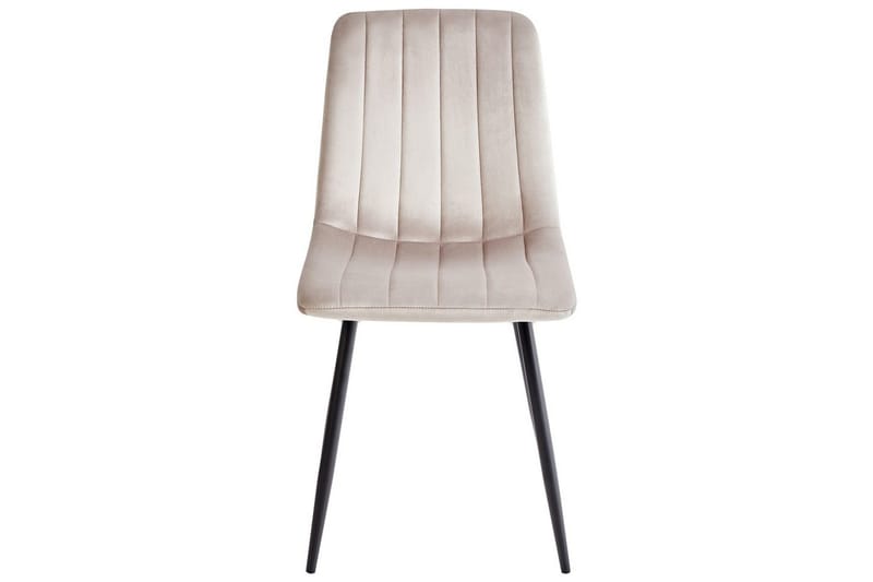 Sarja 4 ruokatuolia Kalispell - Beige, musta - Huonekalut - Tuoli & nojatuoli - Ruokapöydän tuolit