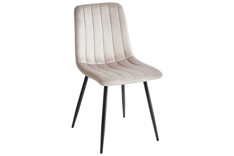 Sarja 4 ruokatuolia Kalispell - Beige, musta - Huonekalut - Tuoli & nojatuoli - Ruokapöydän tuolit