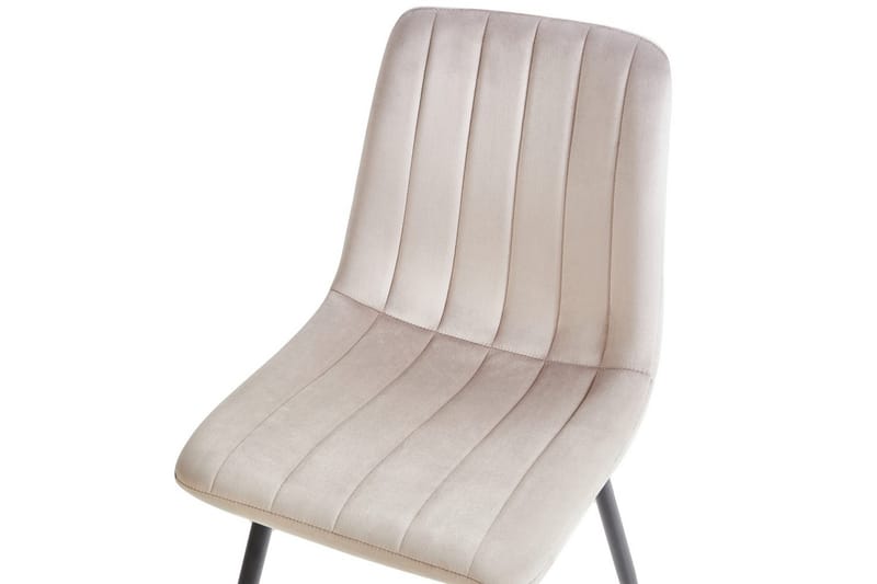 Sarja 4 ruokatuolia Kalispell - Beige, musta - Huonekalut - Tuoli & nojatuoli - Ruokapöydän tuolit