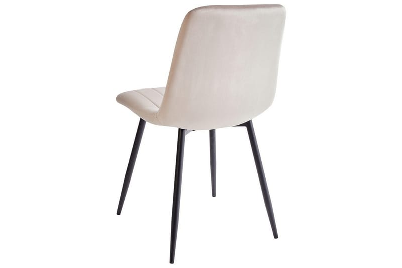 Sarja 4 ruokatuolia Kalispell - Beige, musta - Huonekalut - Tuoli & nojatuoli - Ruokapöydän tuolit