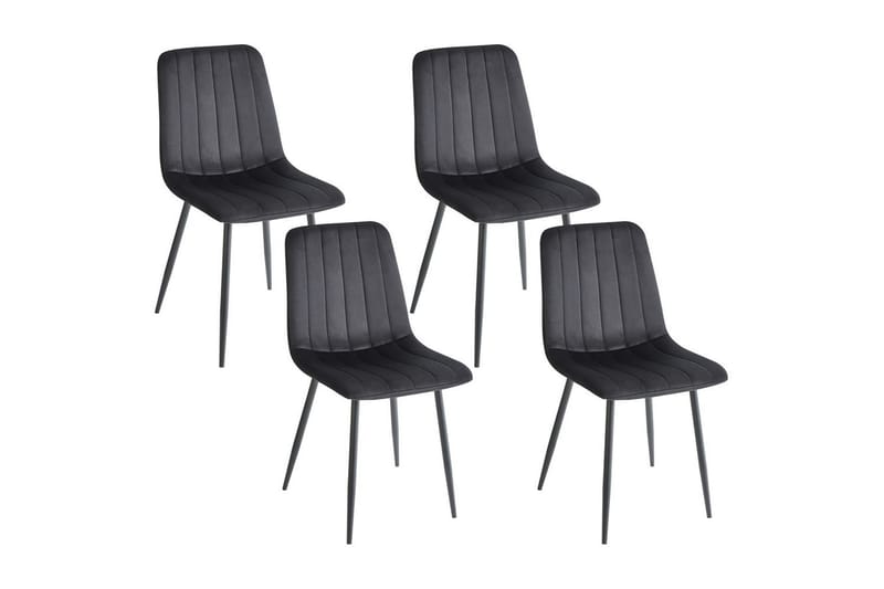 Sarja 4 ruokatuolia Kalispell, Musta