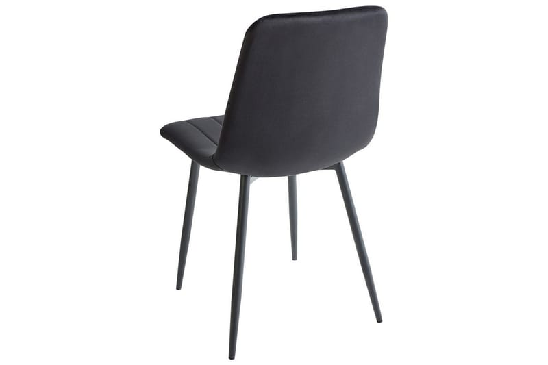 Sarja 4 ruokatuolia Kalispell - Musta - Huonekalut - Tuoli & nojatuoli - Ruokapöydän tuolit