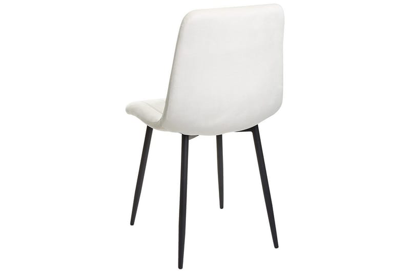 Sarja 4 ruokatuolia Kalispell - Valkoinen, Musta - Huonekalut - Tuoli & nojatuoli - Ruokapöydän tuolit