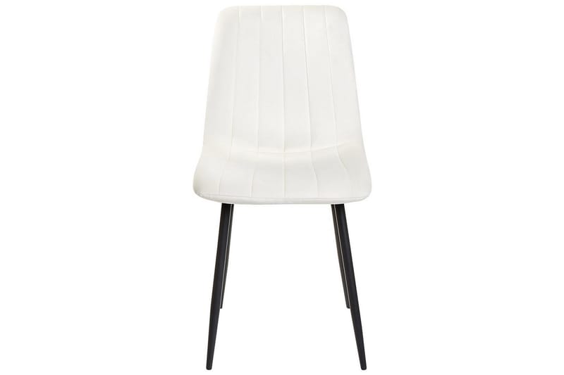 Sarja 4 ruokatuolia Kalispell - Valkoinen, Musta - Huonekalut - Tuoli & nojatuoli - Ruokapöydän tuolit