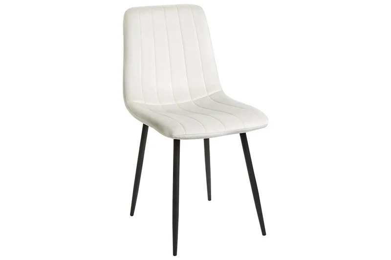 Sarja 4 ruokatuolia Kalispell - Valkoinen, Musta - Huonekalut - Tuoli & nojatuoli - Ruokapöydän tuolit