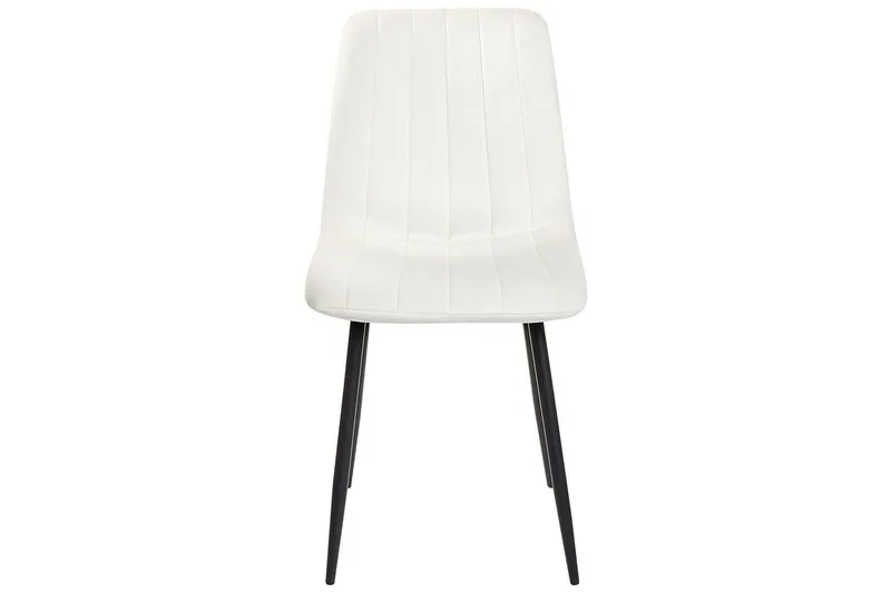Sarja 4 ruokatuolia Kalispell - Valkoinen, Musta - Huonekalut - Tuoli & nojatuoli - Ruokapöydän tuolit