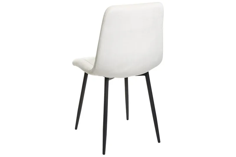 Sarja 4 ruokatuolia Kalispell - Valkoinen, Musta - Huonekalut - Tuoli & nojatuoli - Ruokapöydän tuolit